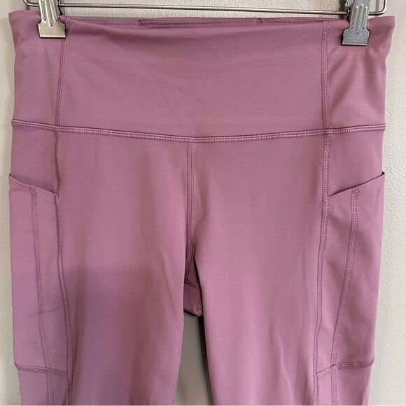 Athleta Ultimate Stash 7/8 High Rise Active Tight Leggings Sugarplum Mauve - Picture 8 of 9